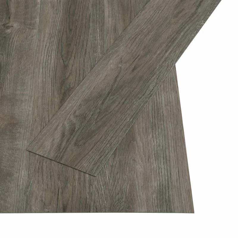 Savaime besiūlių grindų lenta 32 pcs Pilka ir ruda 4,46 m² PVC