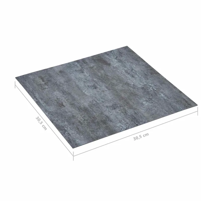 Grindų lentos 5,11 m² 55 pcs PVC Pilkas marmuras