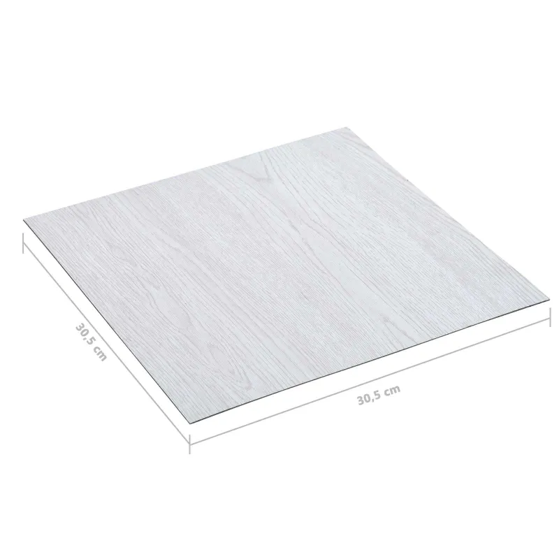 Grindų lentos 5,11 m² 55 pcs PVC Baltas Medis