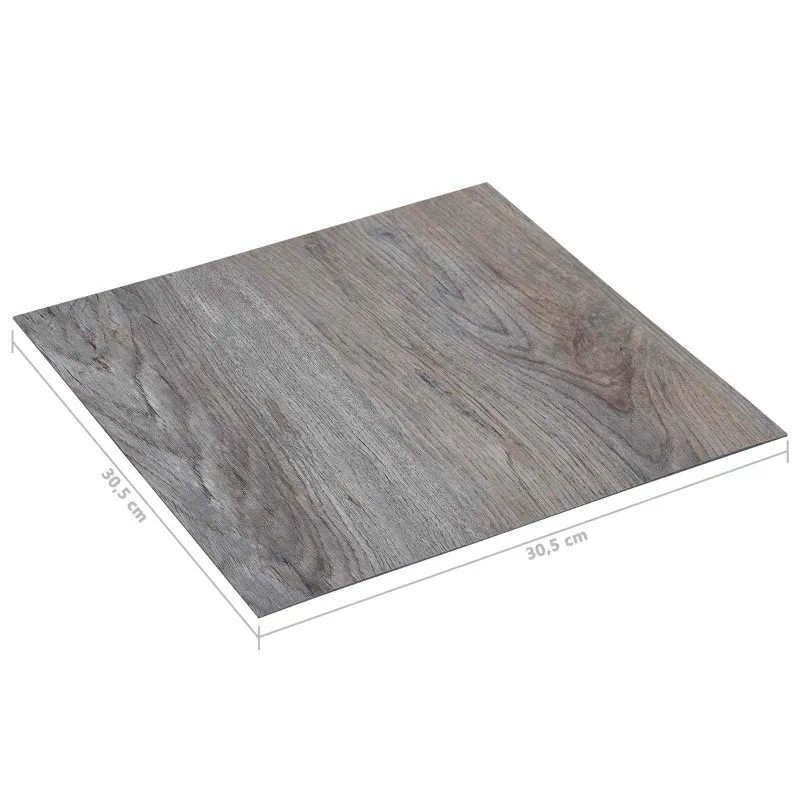 Grindų lentos 55 pcs Šviesiai rudas 5,11 m² PVC