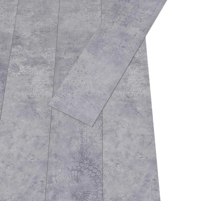Grindų lentos 36 pcs Cementas pilkas 5,02 m² PVC