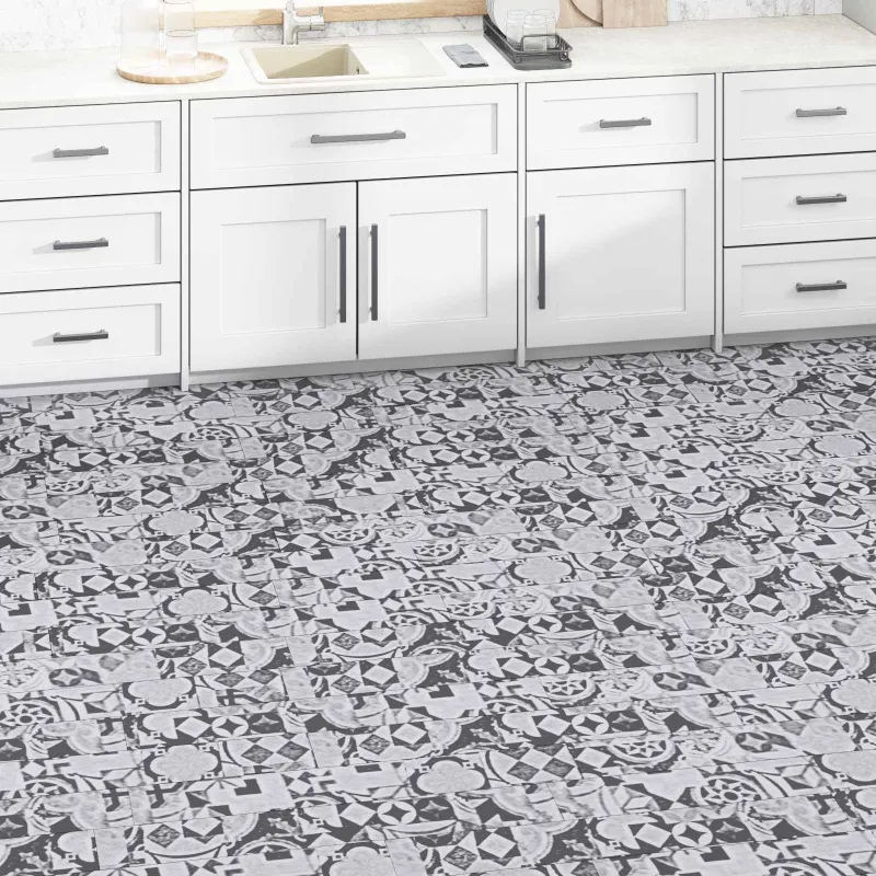 Grindų lentos 5,02 m² 36 pcs PVC Pilkas raštas