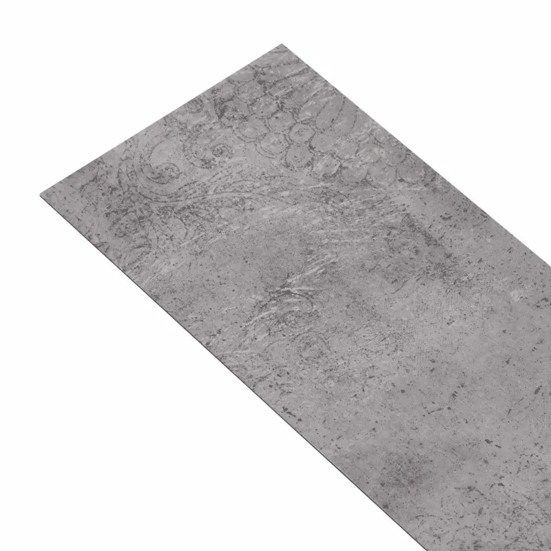 Savaime besiūlių grindų lenta 32 pcs Cementas rudas 4,46 m² PVC