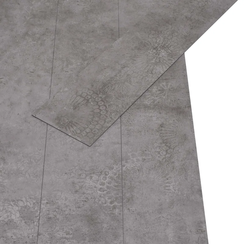 Grindų lentos 36 pcs Betono Pilka 5,02 m² PVC