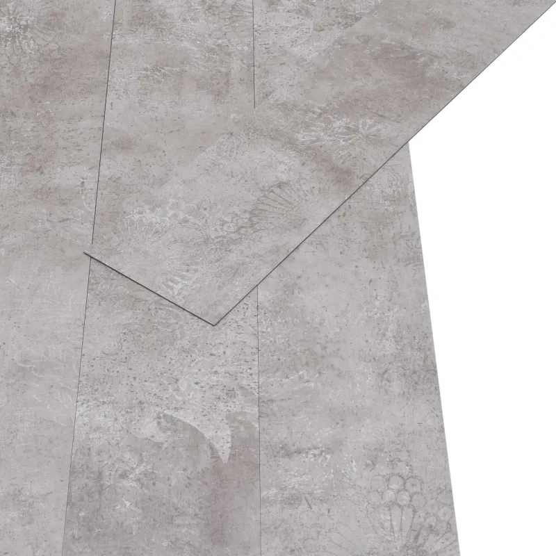 Grindų lentos 36 pcs Žemės pilka 5,02 m² PVC