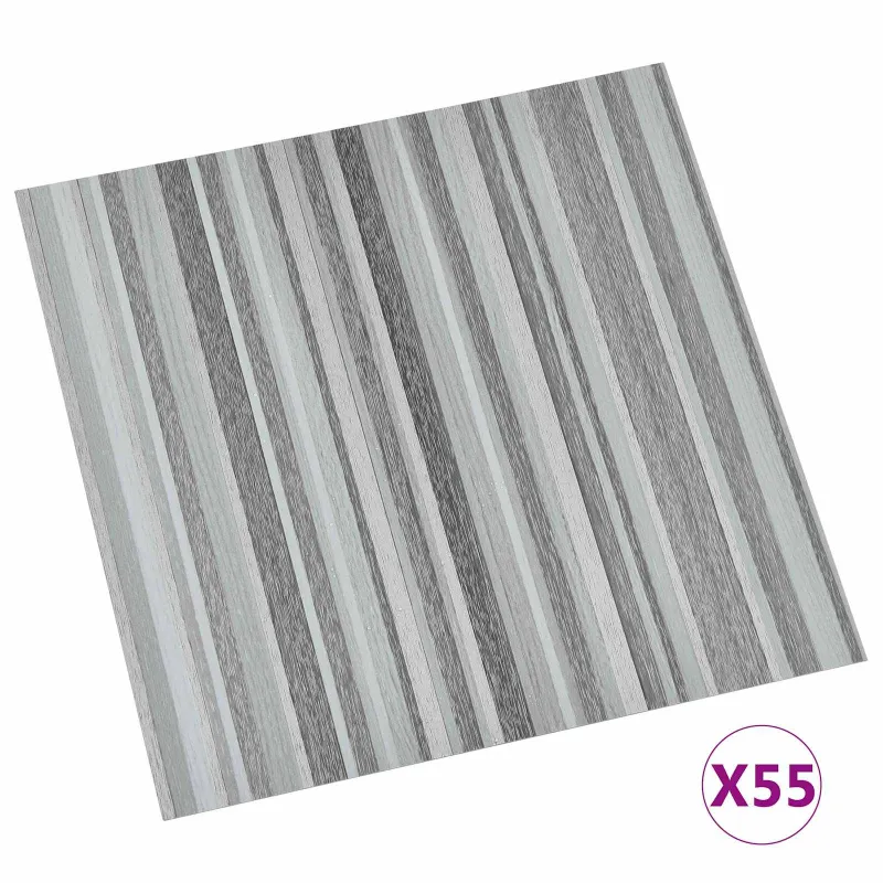 Grindų lentos 5,11 m² 55 pcs PVC Dryžiai