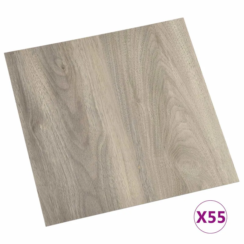 Grindų lentos 5,11 m² 55 pcs PVC Medžio spalva