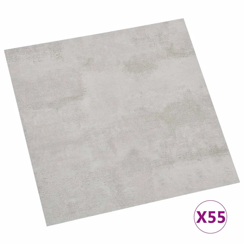 Grindų lentos 5,11 m² 55 pcs PVC Pilka ir Šviesiai Pilka