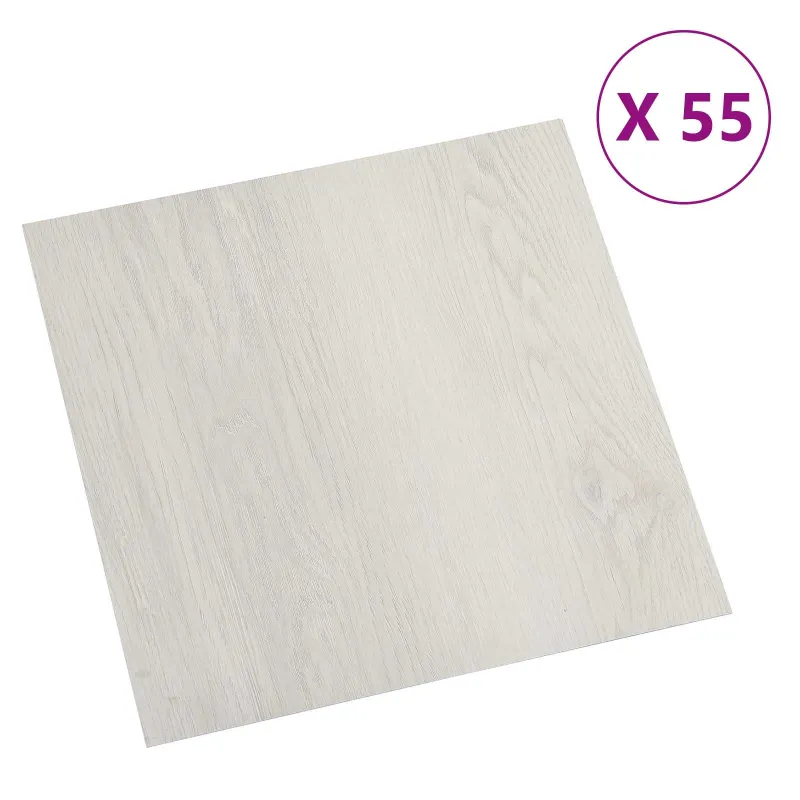 Grindų lentos 5,11 m² 55 pcs PVC Šviesiai smėlinė
