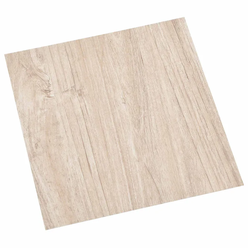 Grindų lentos 5,11 m² 55 pcs PVC Balta ir medžio spalva
