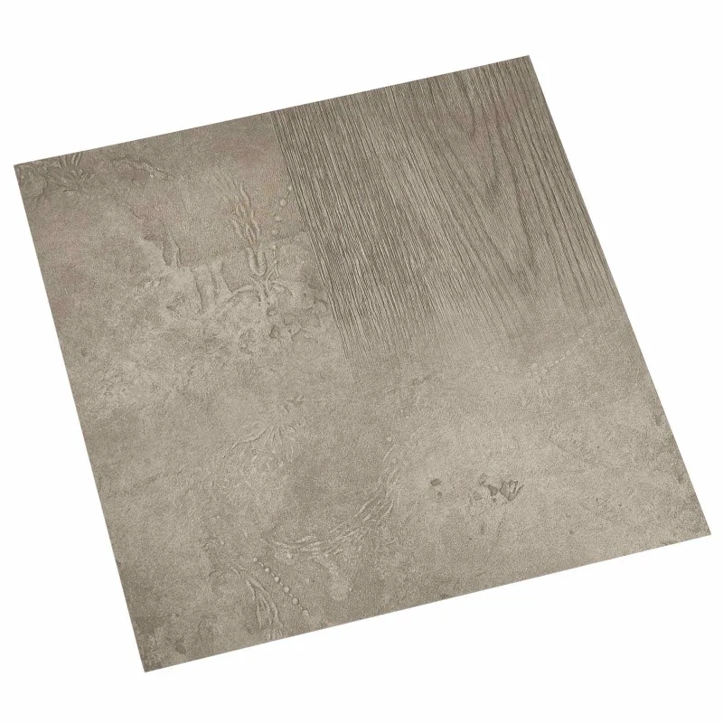 Grindų lentos 5,11 m² 55 pcs PVC Tamsiai ruda ir pilka