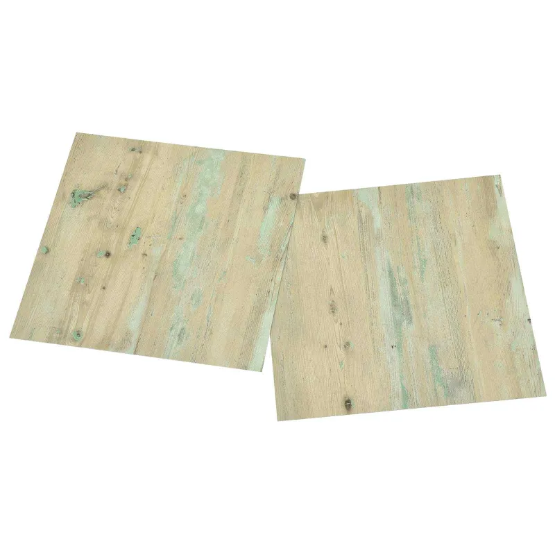 Grindų lentos 5,11 m² 55 pcs PVC Balta ir Šviesiai Ruda