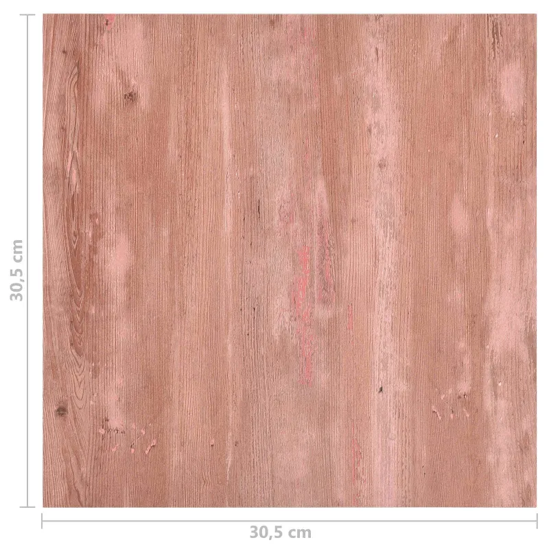 Grindų lentos 55 pcs Raudona 5,11 m² PVC