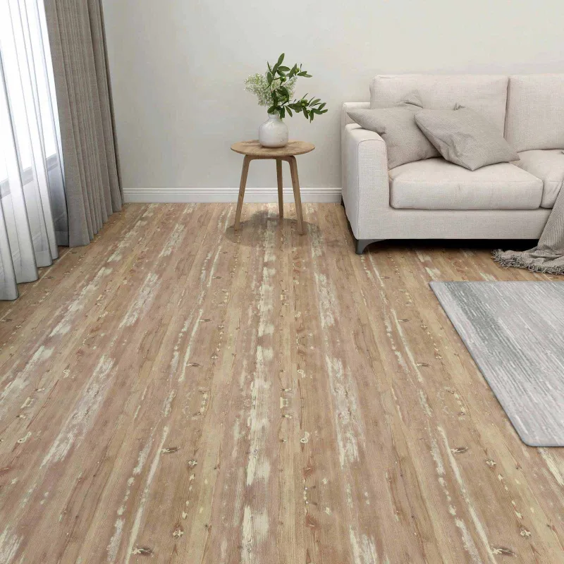 Grindų lentos 5,11 m² 55 pcs PVC Kremas ir Šviesiai Ruda
