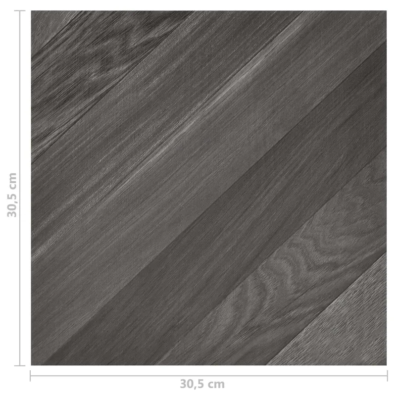 Grindų lentos 55 pcs Pilka 5,11 m² PVC