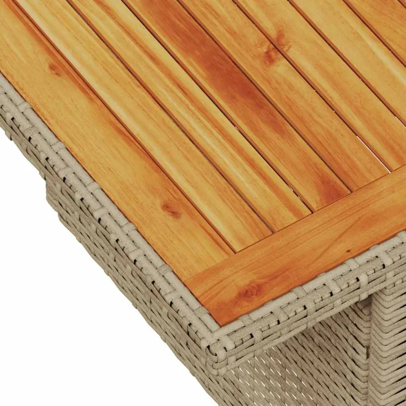 Sofakokonaisuus tyynyine, 11 osaa, polyrattana/akasia