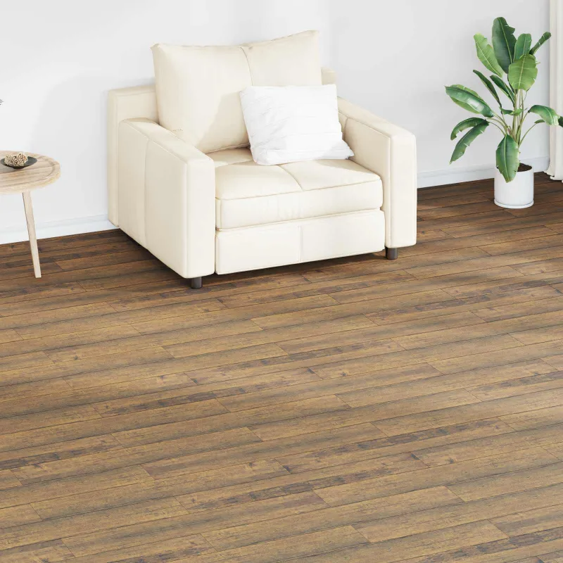 Grindų lentos 18 pcs Lazdynų rudas 2,51 m² PVC
