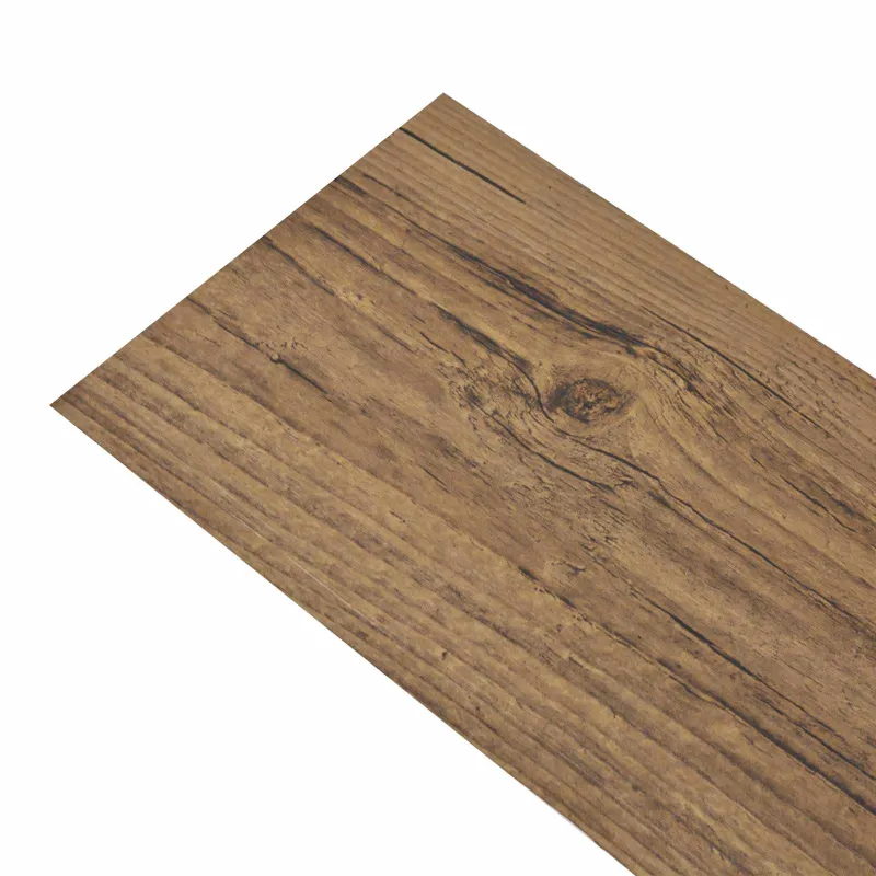 Grindų lentos 18 pcs Lazdynų rudas 2,51 m² PVC