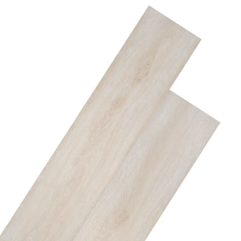 Grindų lentos 18 pcs Ąžuolo klasikinė balta 2,51 m² PVC