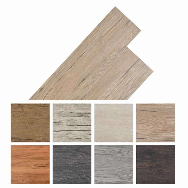 Grindų lentos 18 pcs Ąžuolo ruda 2,51 m² PVC