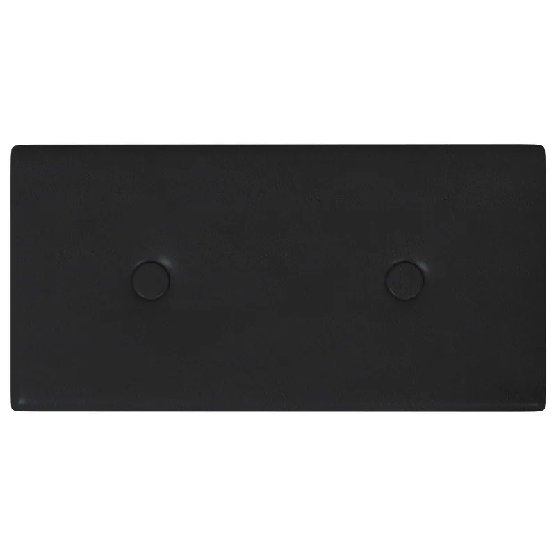 Sieninis galvūgalis 12 pcs Juodas 30 x 15 cm Dirbtinė oda