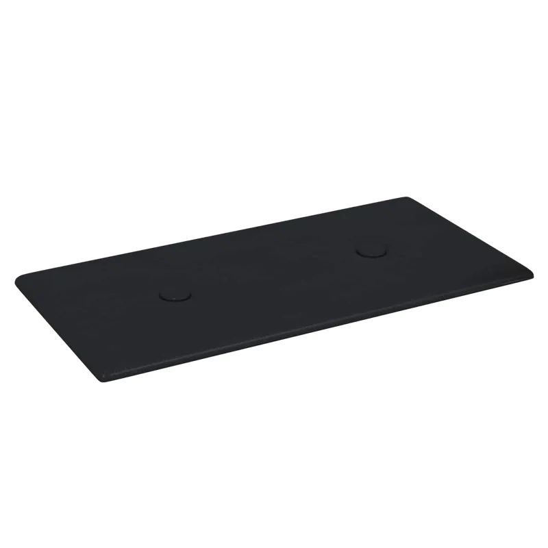 Sieninis galvūgalis 12 pcs Juodas 30 x 15 cm Dirbtinė oda