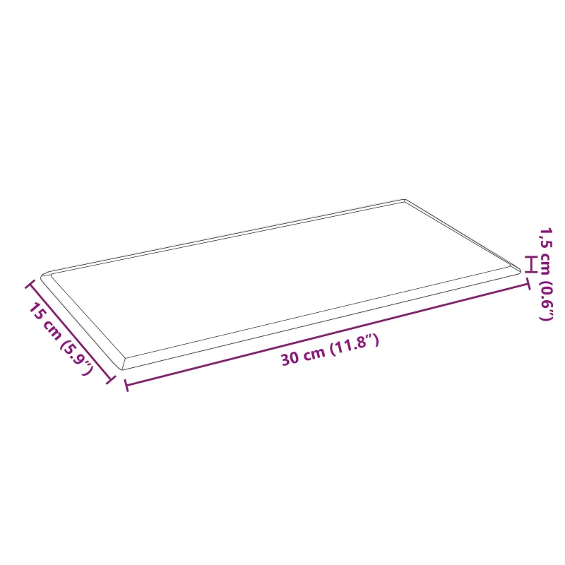 Sieninis galvūgalis 12 pcs Raudona 30 x 15 cm Dirbtinė oda