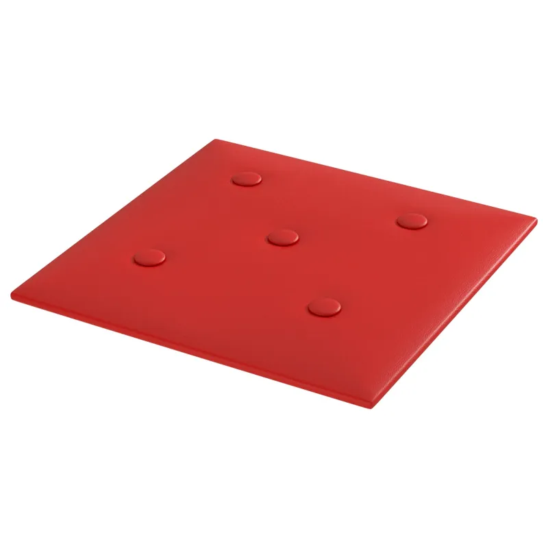 Sieninis galvūgalis 12 pcs Vyno raudona 30 x 30 cm Dirbtinė oda