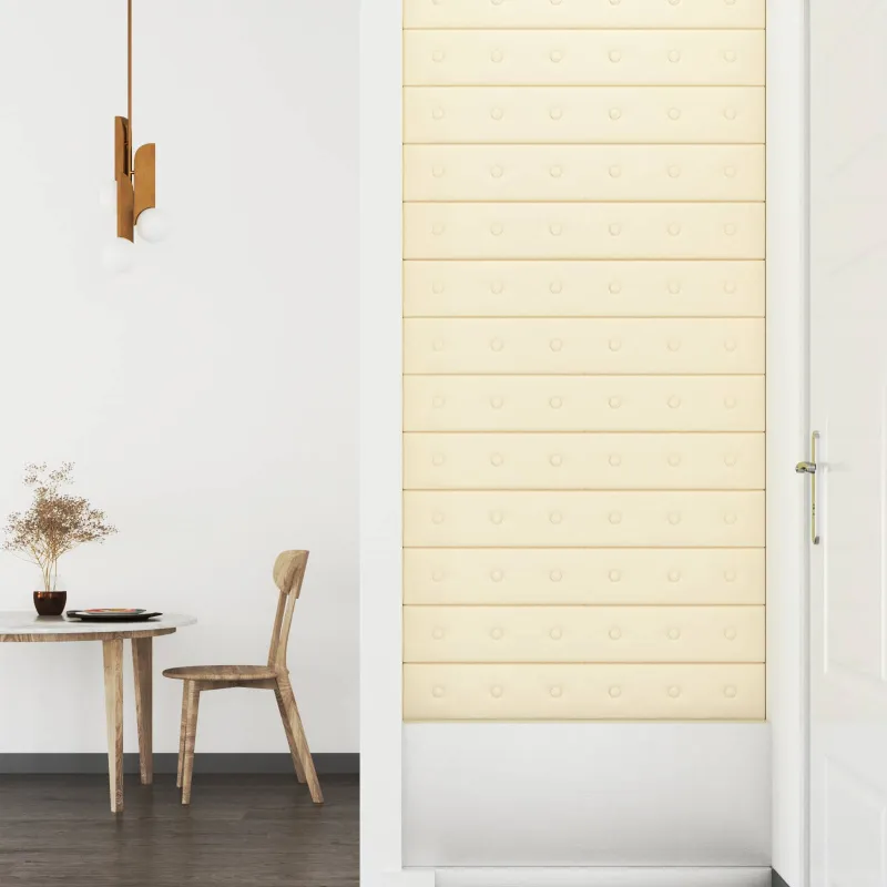 Sieninis galvūgalis 12 pcs Kreminė 90 x 15 cm Dirbtinė oda