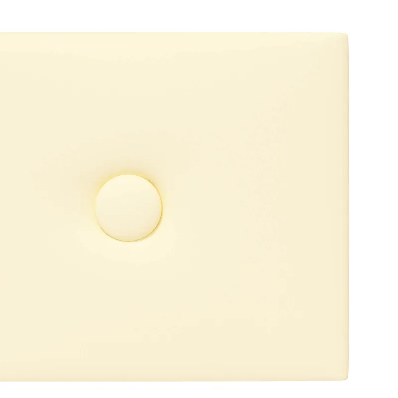 Sieninis galvūgalis 12 pcs Kreminė 90 x 15 cm Dirbtinė oda