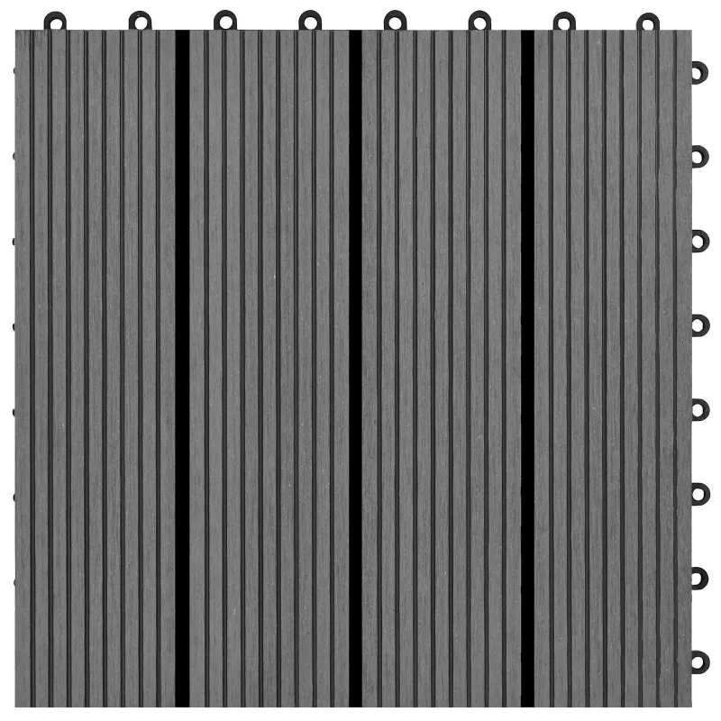 Terasinė Plytelė 11 pcs Pilka 30 x 30 cm MPK