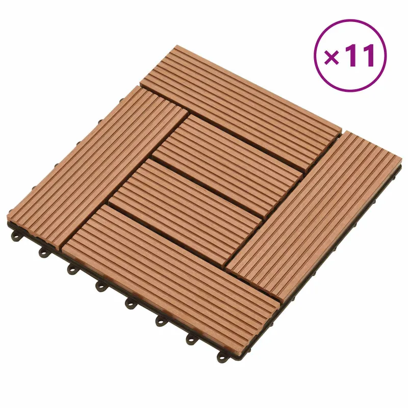 Terasinė Plytelė 11 pcs Ruda 30 x 30 cm MPK