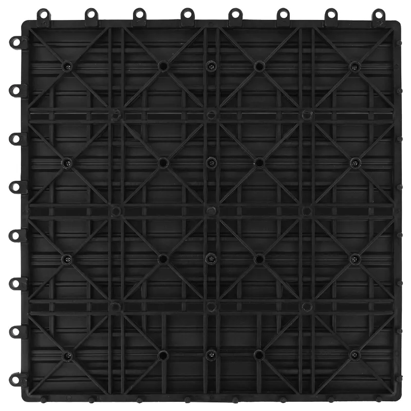 Terasinė Plytelė 11 pcs Juoda 30 x 30 cm MPK