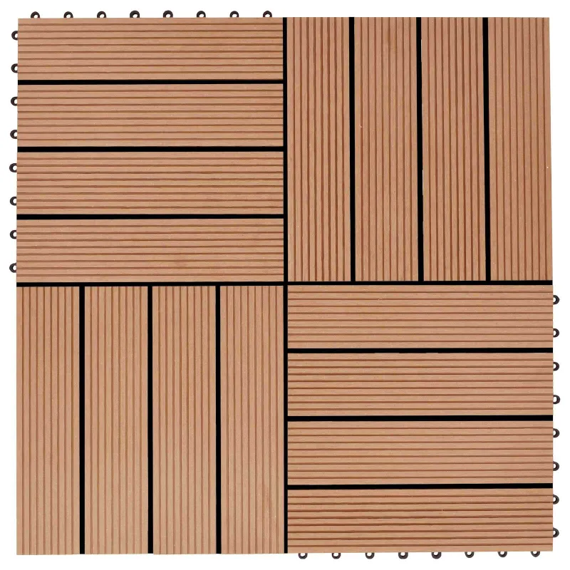 Terasinė Plytelė 11 pcs Tikmedis 30 x 30 cm MPK