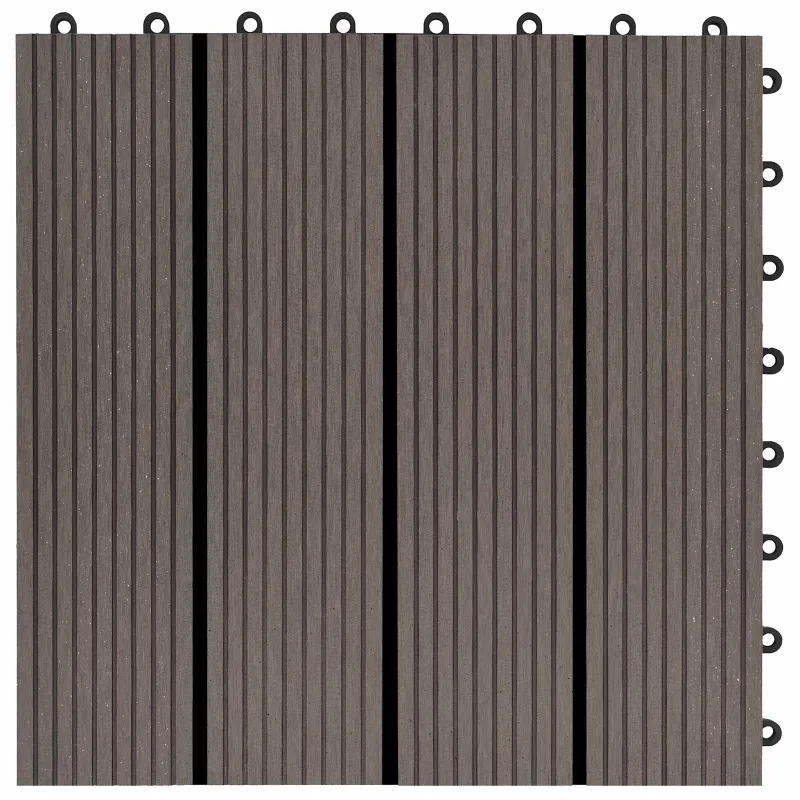 Terasinė Plytelė 11 pcs Tamsiai rudas 30 x 30 cm MPK