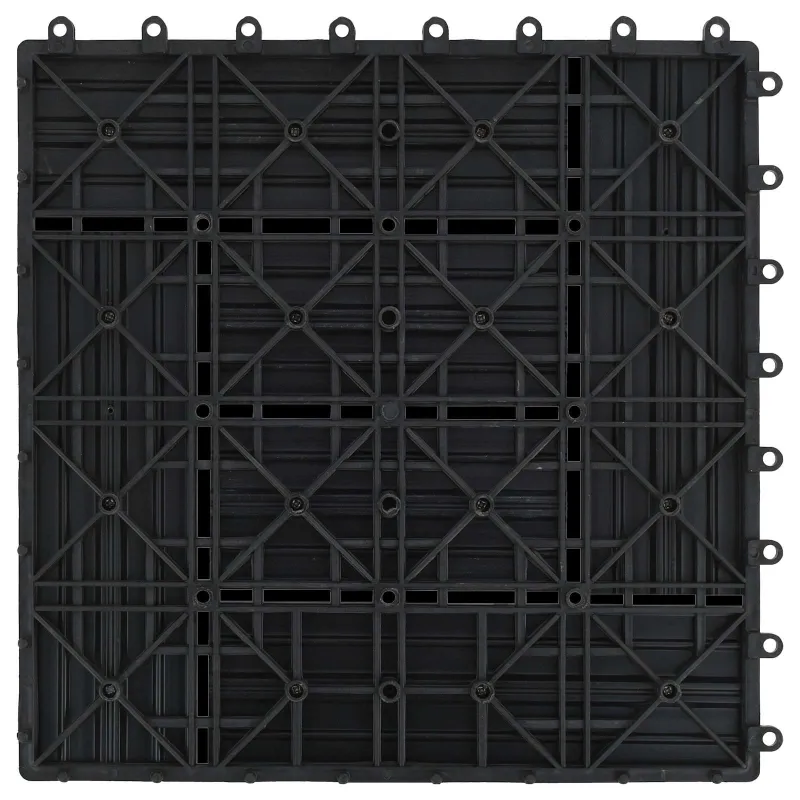 Terasinė Plytelė 11 pcs Juoda 30 x 30 cm MPK