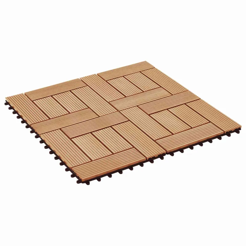Terasinė Plytelė 11 pcs Tikmedis 30 x 30 cm MPK