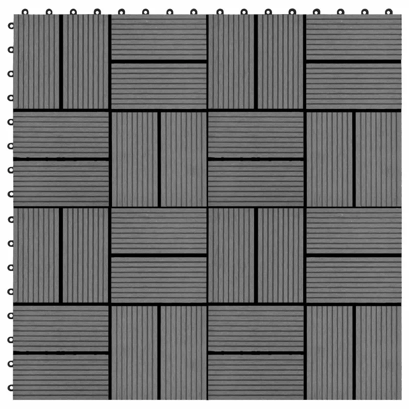 Terasinė Plytelė 11 pcs Pilka 30 x 30 cm MPK