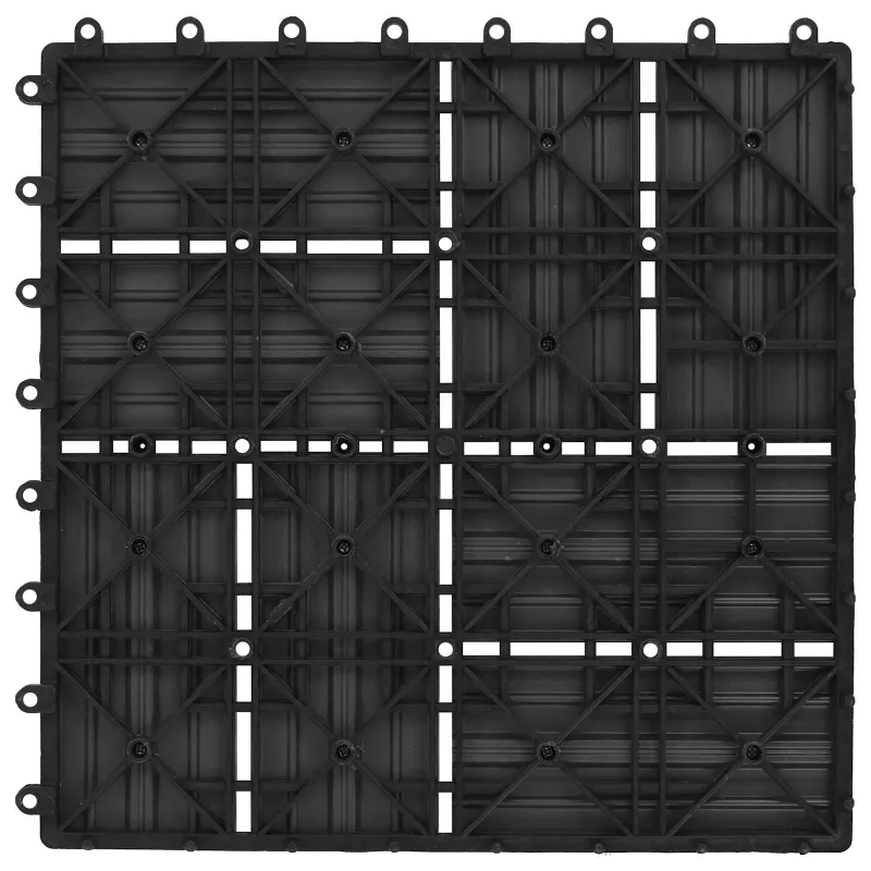 Terasinė Plytelė 11 pcs Juoda 30 x 30 cm MPK