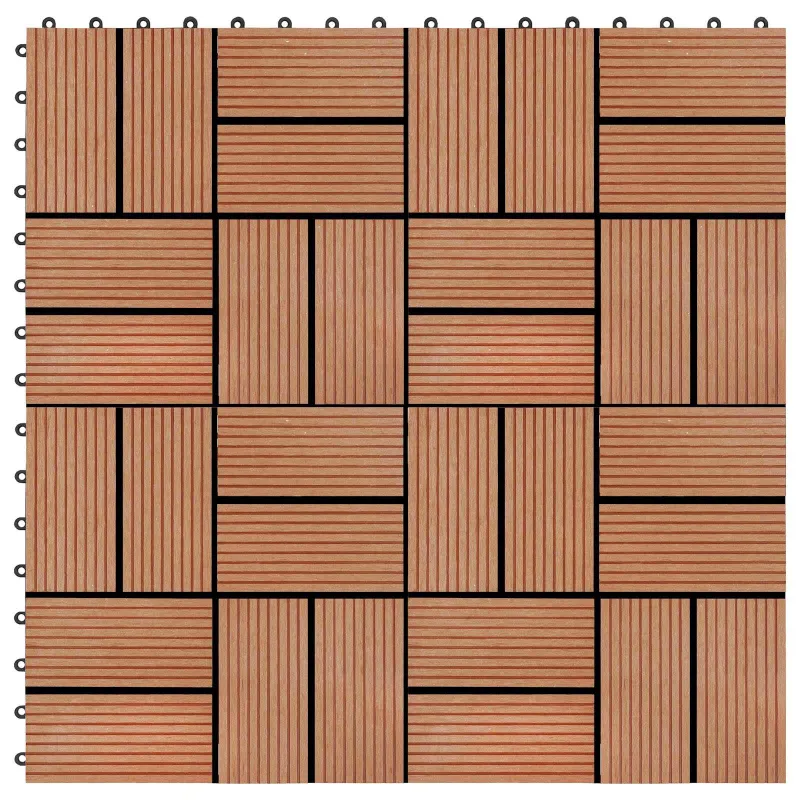 Terasinė Plytelė 11 pcs Tikmedis 30 x 30 cm MPK
