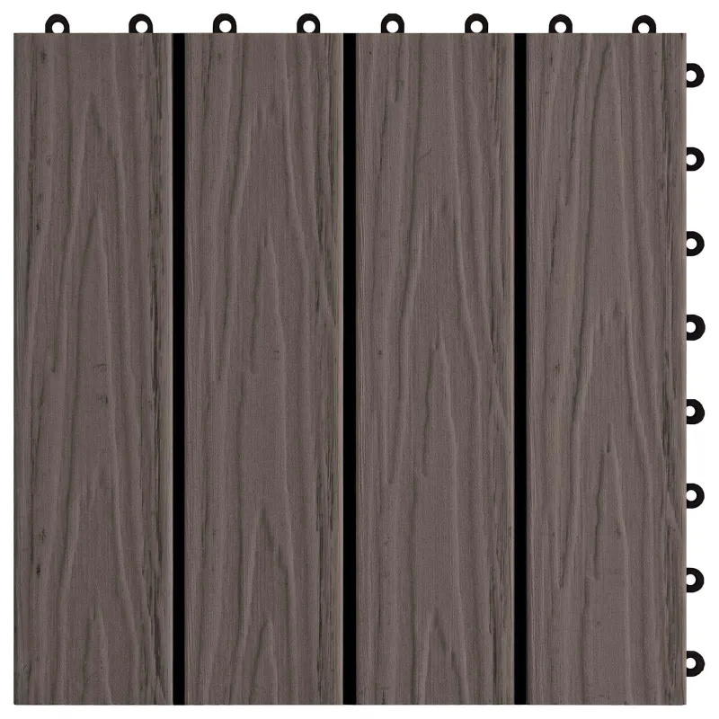 Terasinė Plytelė 11 pcs Tamsiai rudas 30 x 30 cm MPK
