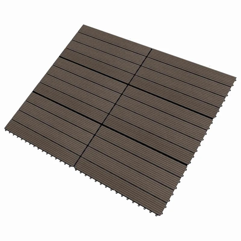 Terasinė Plytelė 6 pcs Tamsiai rudas 60 x 30 cm MPK