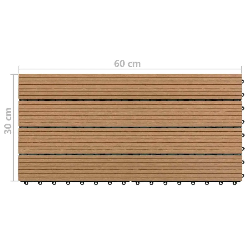 Terasinė Plytelė 6 pcs Ruda 60 x 30 cm MPK