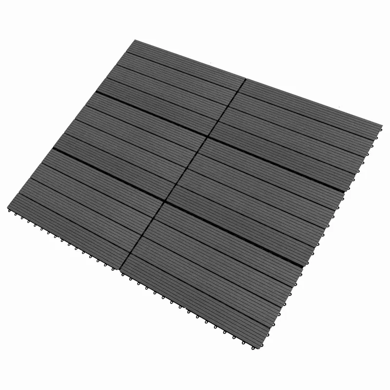 Terasinė Plytelė 6 pcs Juodas 60 x 30 cm MPK