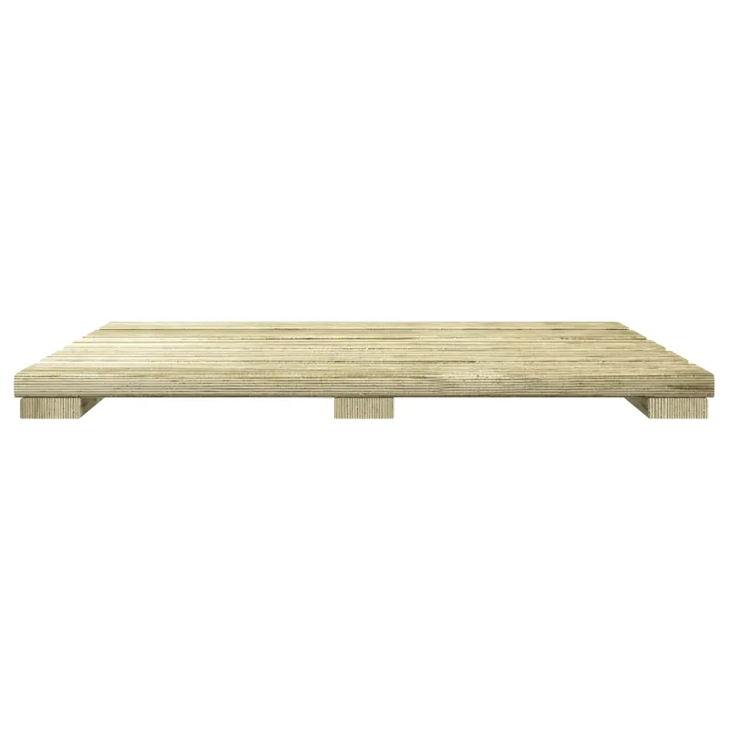 Terasinė Plytelė 6 pcs Žalia 50 x 50 cm Žalia impregnuota pušis