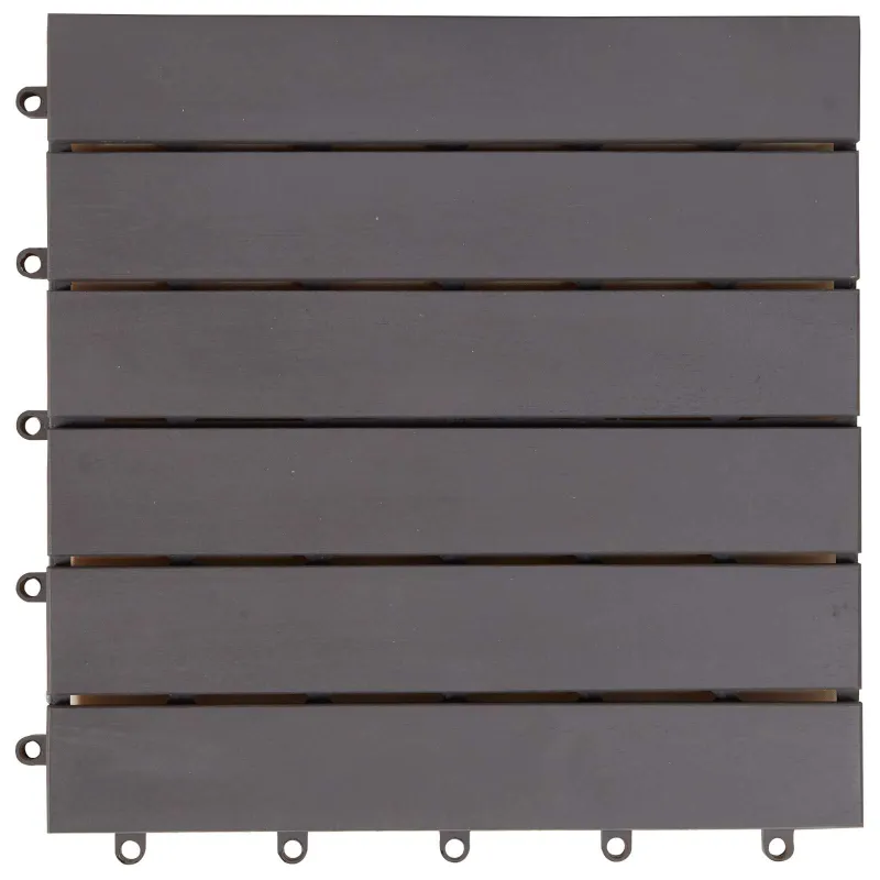 Terasinė Plytelė 10 pcs Pilka 30 x 30 cm