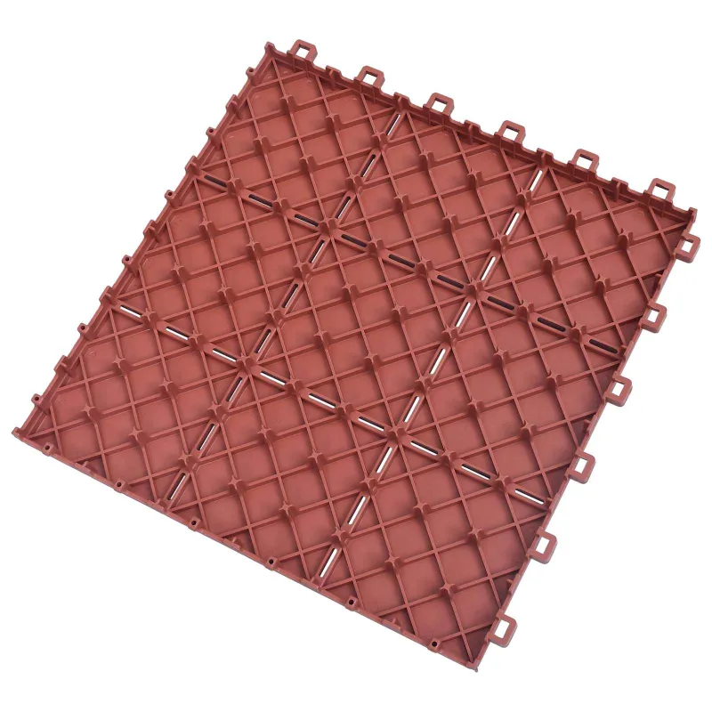 Terasinė Plytelė 10 pcs Raudona 30,5 x 30,5 x 2,2 cm