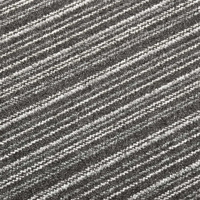 Kilimas 20 pcs Juostuota antracito spalvos 50 x 50 cm