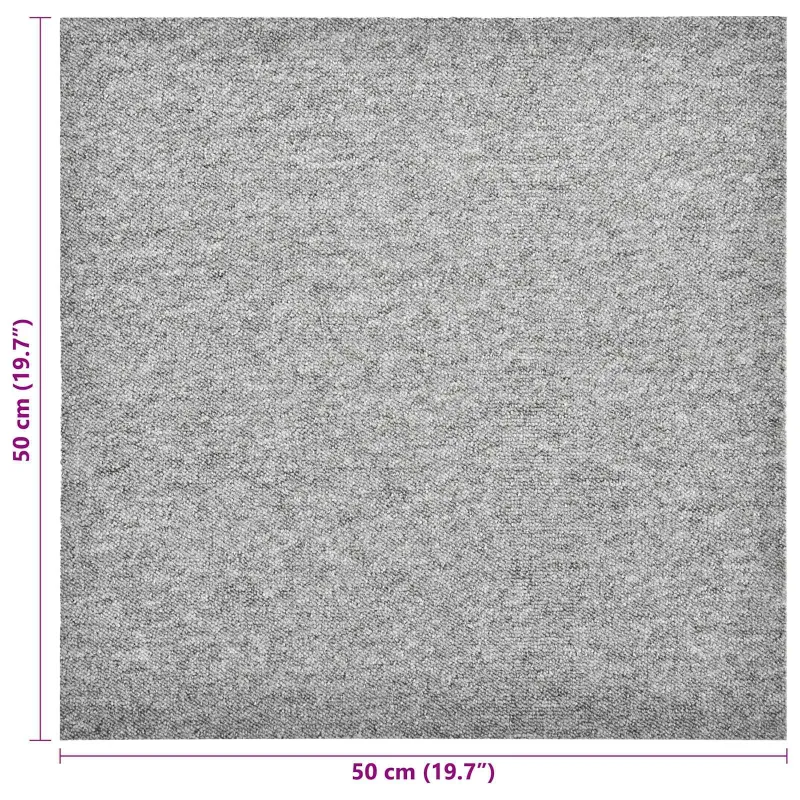 Kilimas 20 pcs Šviesiai pilka 50 x 50 cm 100% polipropileno