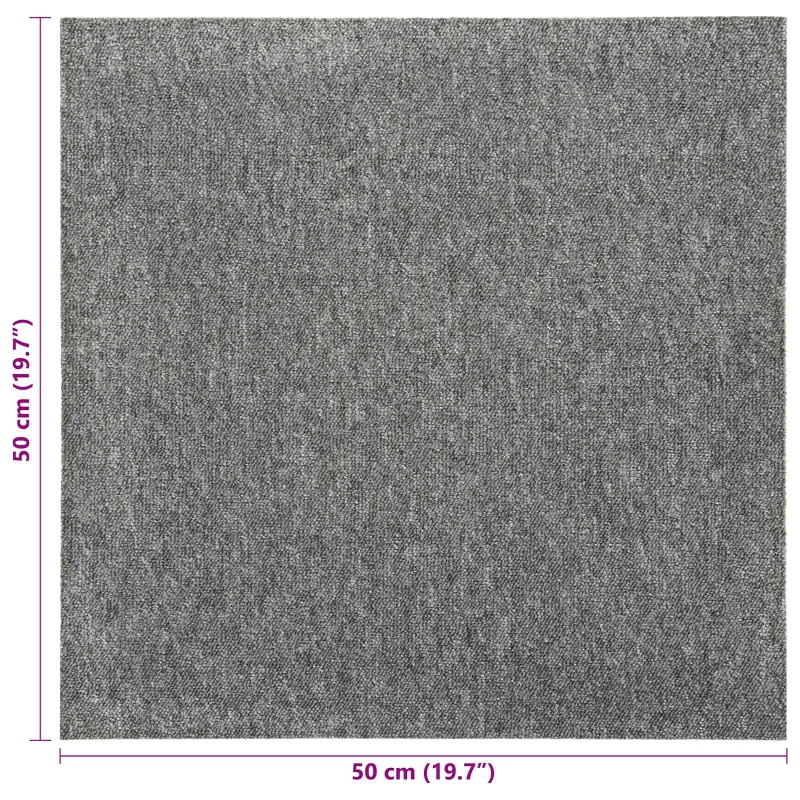 Kilimas 20 pcs Pilka 50 x 50 cm 100% polipropileno